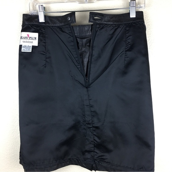 Brass Plum Nordstrom Women's Genuine Leather Skirt Knee Length Size 11 - Picture 9 of 15